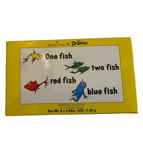 Revolution Other - Dr. Seuss, one fish, two fish, red fish, blue fish shadow palette.